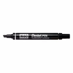 Pentel N60 Marker. Durable permanent chisel tip marker. suitable for almost any surface rough or smooth. Heavy duty. with a t ...