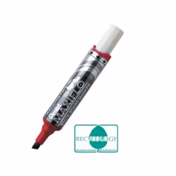 Pentel Maxiflo Whiteboard Marker Chisel Tip 1.5-6.2mm Line Red (Pack 1