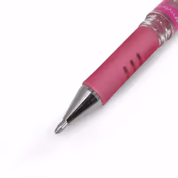 Pentel K230 Hybrid Gel Grip Rollerball Pen - Metallic Gel Ink - 1.0mm - Metallic Pink - Pack of 12