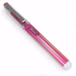 Pentel K230 Hybrid Gel Grip Rollerball Pen - Metallic Gel Ink - 1.0mm - Metallic Pink - Pack of 12