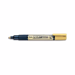 Gold Pentel Permanent bullet tip paint marker MMP20