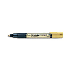 Gold Pentel Permanent bullet tip paint marker MMP20