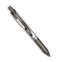 Pentel Energel XM Klick Clip-on retractable pen Black 12 pc(s)