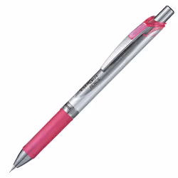 Pentel Mechanical Pencil Energize 0.5mm Silver & Pink (PL75-P)