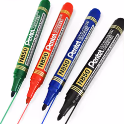 Pentel N850 Permanent Marker Pens - 4.2mm Bullet Tip - Blue Ink - Single