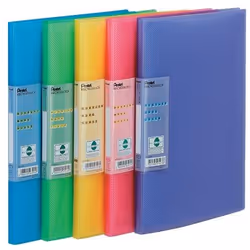 - Bright. vibrant 30 pocket display books. - Textured corrugated finish. - Title space on spine for easy reference. - Non ref ...