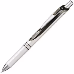 Pentel BLN75AW EnerGel Ink Ballpoint Pen 0.5 Pearl Black Base 10 Pieces