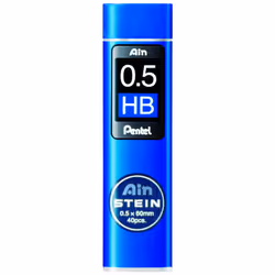Pentel Ain Stein pencil LeadÂ âÂ 0.5Â mmÂ âÂ HBÂ âÂ C275Â âÂ HBO or 40Â Leads