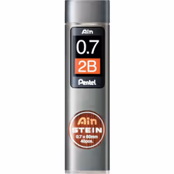 Pentel 0.7mm Ain Stein 2B Refill Leads