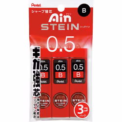 Pentel Ain Stein Mechanical Pencil Lead 0.5mm B 40 Leads x 3 Pack (X