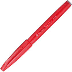 Pentel SES15C-B felt-tip pen with flexible brush-like tip red