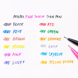 Yellow Brush Sign Pen - Additional view 2