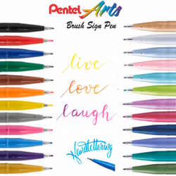 Ochre Brush Sign Pen