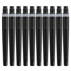 Pentel XFR-137 Brush Pen Cartridge Art Blush 10 Pack Gray