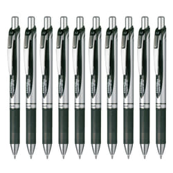 Pentel BL80-A EnerGel Ink Ballpoint Pen  Black  10 Pieces