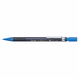 A slim. lightweight automatic pencil with ridged finger grips for more comfort and control. Features an adjustable metal pock ...