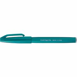 Pentel Brush Sign, Fine, 1 colours, Turquoise, Brush tip, 0.5 mm, 2 mm