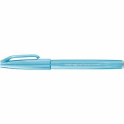 Pentel Brush Sign, Fine, 1 colours, Light Blue, Brush tip, 0.5 mm, 2 mm