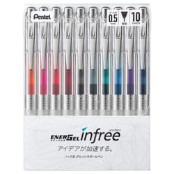 Pentel BLN75TL-10 EnerGel Ink Ballpoint Pen  0.02 inches (0.5 mm)  10