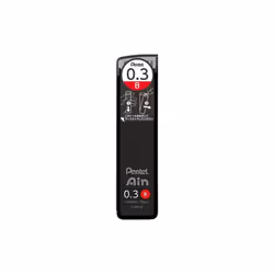 Pentel Ain Leads Refill for Mechanical Pencil | 0.3 mm | B | 25pcs