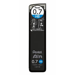 Pentel Ain Leads Refill for Mechanical Pencil | 0.7mm | HB | 40pcs