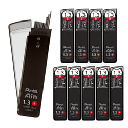 Pentel Ain Mechanical Lead C2813-B 0.05 inch (1.3 mm)  B  10 Pieces