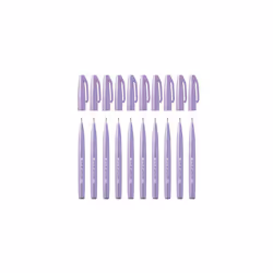 SES15C-V3X Brush Sign Pen Light Purple Fibre Pen Brush Like Tip Pack of 10