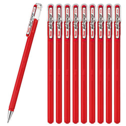 Pentel Matte Hop Red Color Ballpoint Pen  10 Count K110-VB
