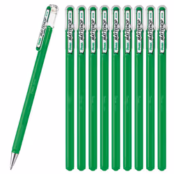 Pentel Color Ballpoint Pen Matte Hop Green 10 Count K110-VD