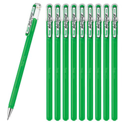 Pentel Color Ballpoint Pen  Matte Hop  Green  10 Count K110-VD