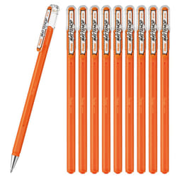Pentel Color Ballpoint Pen  Matte Hop  Orange  10 Count K110-VF