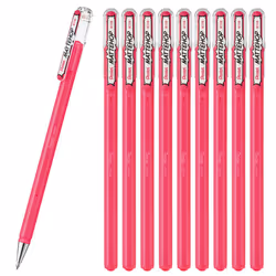 Pentel Matte Hop Pink Color Ballpoint Pen 10 Count K110-VP