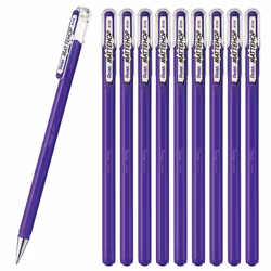 Pentel Matte Hop Violet Color Ballpoint Pen 10 Count K110-VV