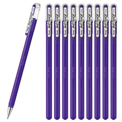 Pentel Matte Hop Violet Color Ballpoint Pen  10 Count K110-VV