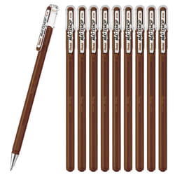 Pentel Color Ballpoint Pen  Matte Hop  Brown  10 Pens K110-VE