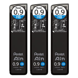 Pentel AMZXC289HB3P Sharp Lead Pentel Ain 0.9mm HB 3 Pieces Black