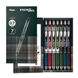 Pentel BL77-L7 Gel Ink Ballpoint Pen  EnerGel 0.7mm  Limited Edition  7 Colors Set
