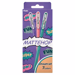 Pentel Ballpoint Pen Color Matte Hop Dream 7 Colors K110-V7STC