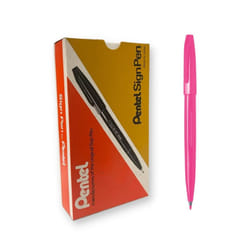 Pentel Sign Pen - Pink  Pack of 12  S520-P
