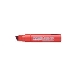 Pentel N50XL permanent marker Red Chisel tip 6 pc(s)