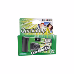 The ideal go-anywhere single use camera that performs equally well outside. or indoors with flash with the Fujifilm Supe ...