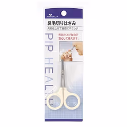 PIP CO. Nose hair-cutting scissors (P! HH040, Metallic, White, 1 pc(s)