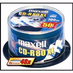 Maxell CD-R discs are ideally suited for up to 48x recorders. After recording. they may be read by any speed CD-ROM drive or ...
