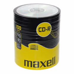 Maxell CD-R 80XL 52x 100 Pack, 52x, CD-R, 120 mm, 700 MB, Spindle, 100 pc(s)