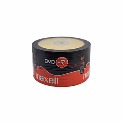 Maxell 504892 DVD-R 4.7 GB 16X 120 Min Video - Matt Silver (50 Disk Pack - Shrink Wrapped)