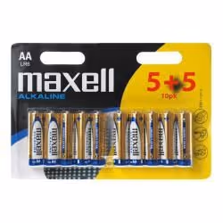Maxell AA, Single-use battery, Alkaline, Multicolour, 14 mm, 14 mm, 50 mm