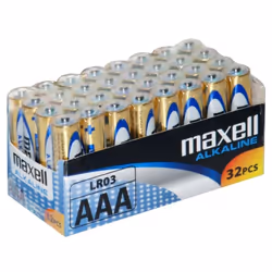 Maxell 790260, Single-use battery, Alkaline, 1.5 V, 32 pc(s), Box, Cylindrical