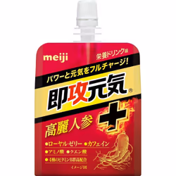 Meiji Sokkogeki Genki Jelly - Ginseng &amp; Nutrition Drink Flavor 180g Perfect Plus Cheer Pack Perfect Plus