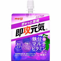 Meiji Sokogan Genki Jelly Iron & Multivitamin Grape flavor 180g Perfect Plus Cheer Pack Perfect Plus