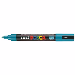 POSCA uni PC-5M, 1 pc(s), Green, Bullet tip, Black, Green, Medium, 1.8 mm